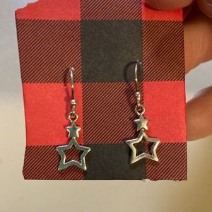 Sterling Silver star earrings